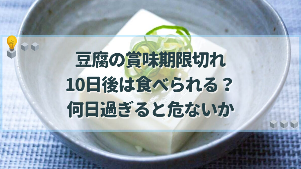 豆腐 賞味期限切れ 10日